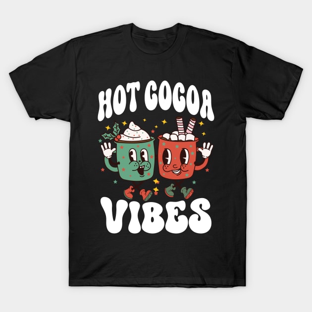 Hot Cocoa Vibes, Retro Winter Hot Chocolate T-Shirt by mcoshop